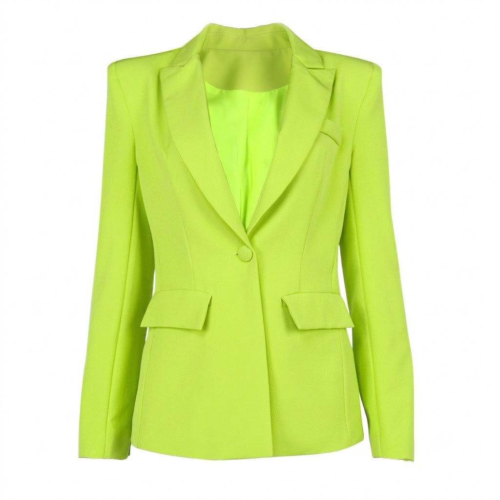 Plunging V Slim Blazer