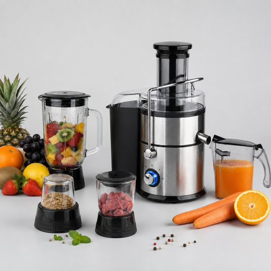 4-in-1 Multifunction Food Processor – Juicer, Blender, Grinder & Chopper