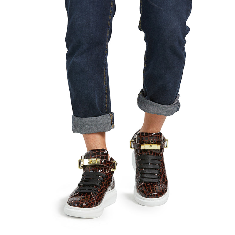 Sovereign High-Top – Glossy Coffee