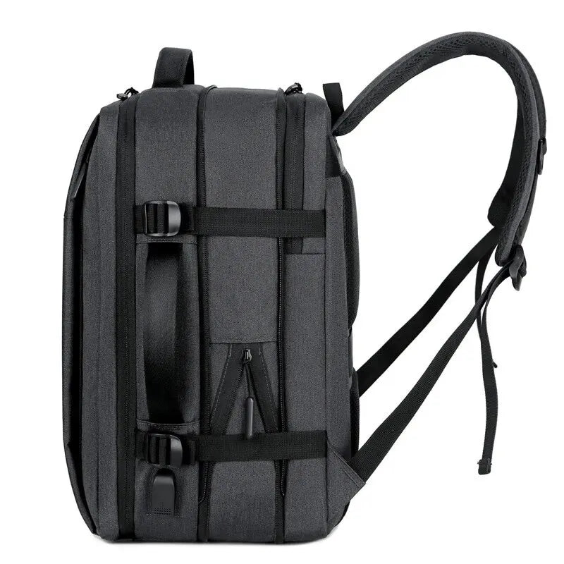 Large Capacity Waterproof Travel Backpack with USB Charging Port