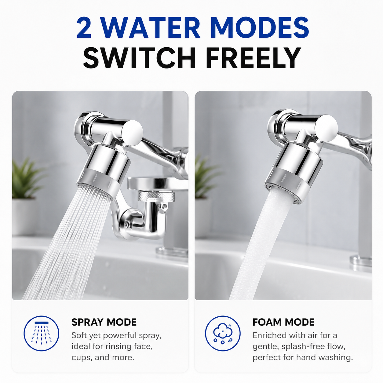 Universal 1080° Rotating Faucet Extender