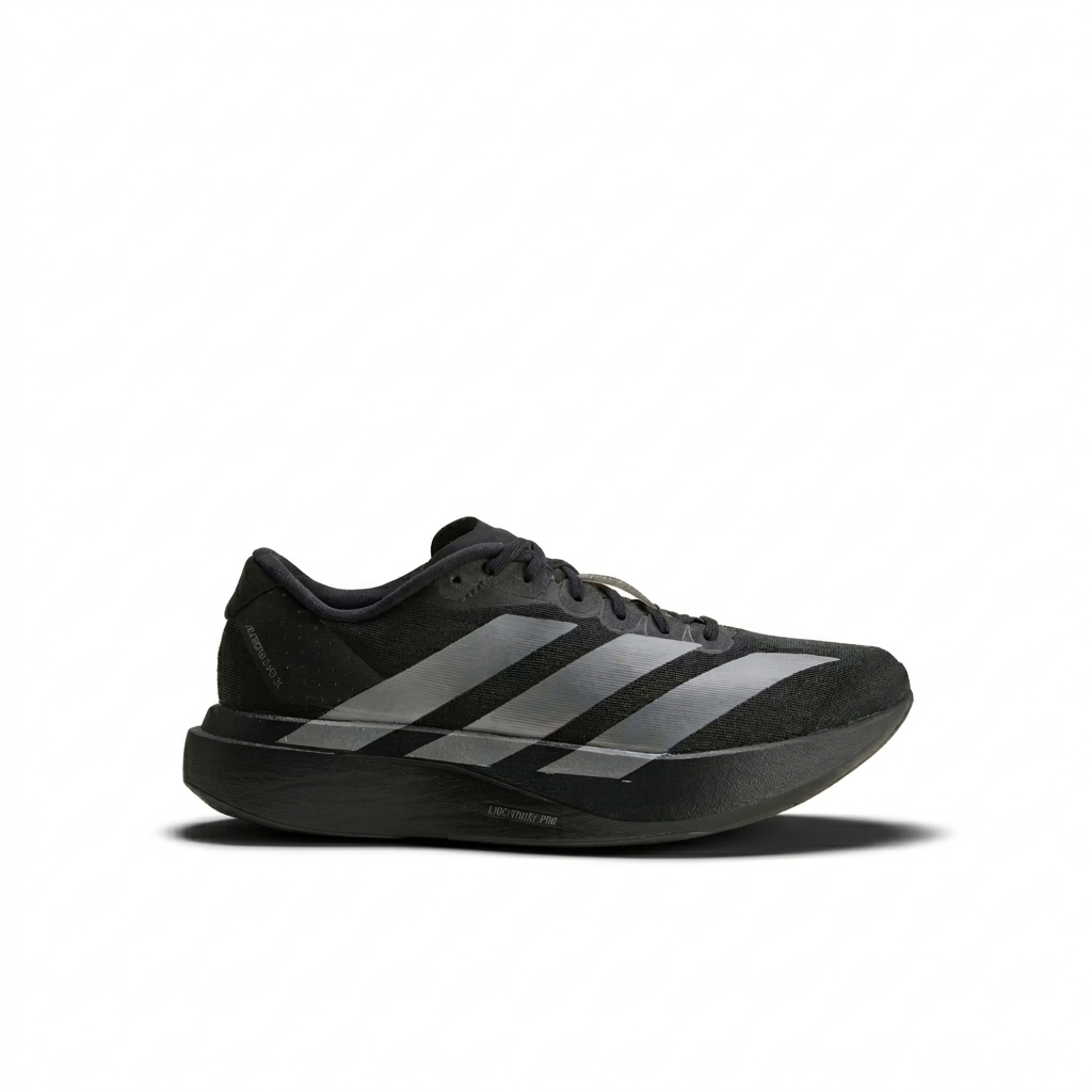 ADIDAS Women's Adizero EVO SL Running Shoes – Black/Iron Metallic