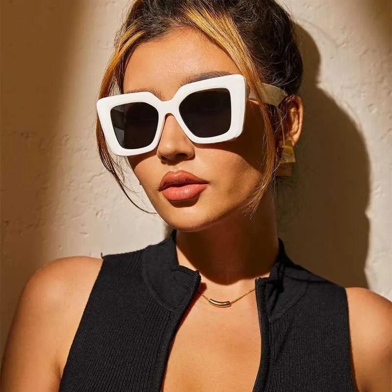 Oversized Square Retro Sunglasses