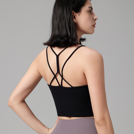 Strappy Sports Bra Top