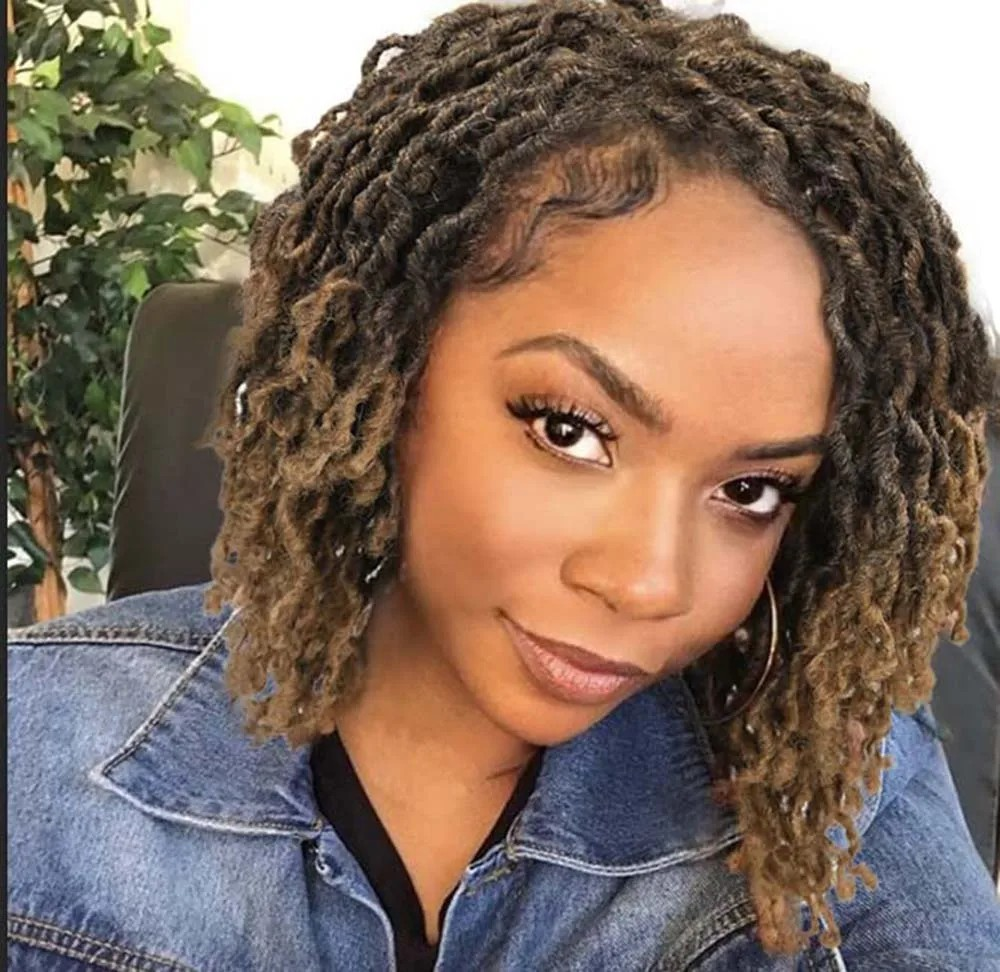 Short Butterfly Locs Crochet Wig