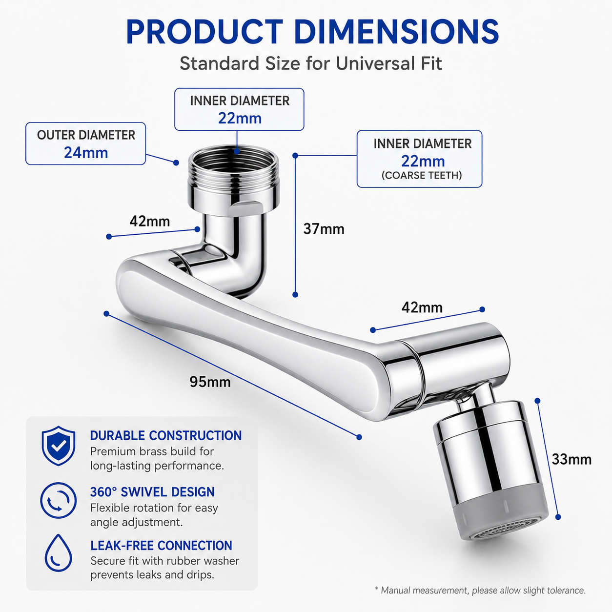 Universal 1080° Rotating Faucet Extender