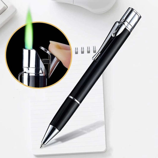 Metal Business Signature Pen with Windproof Lighter