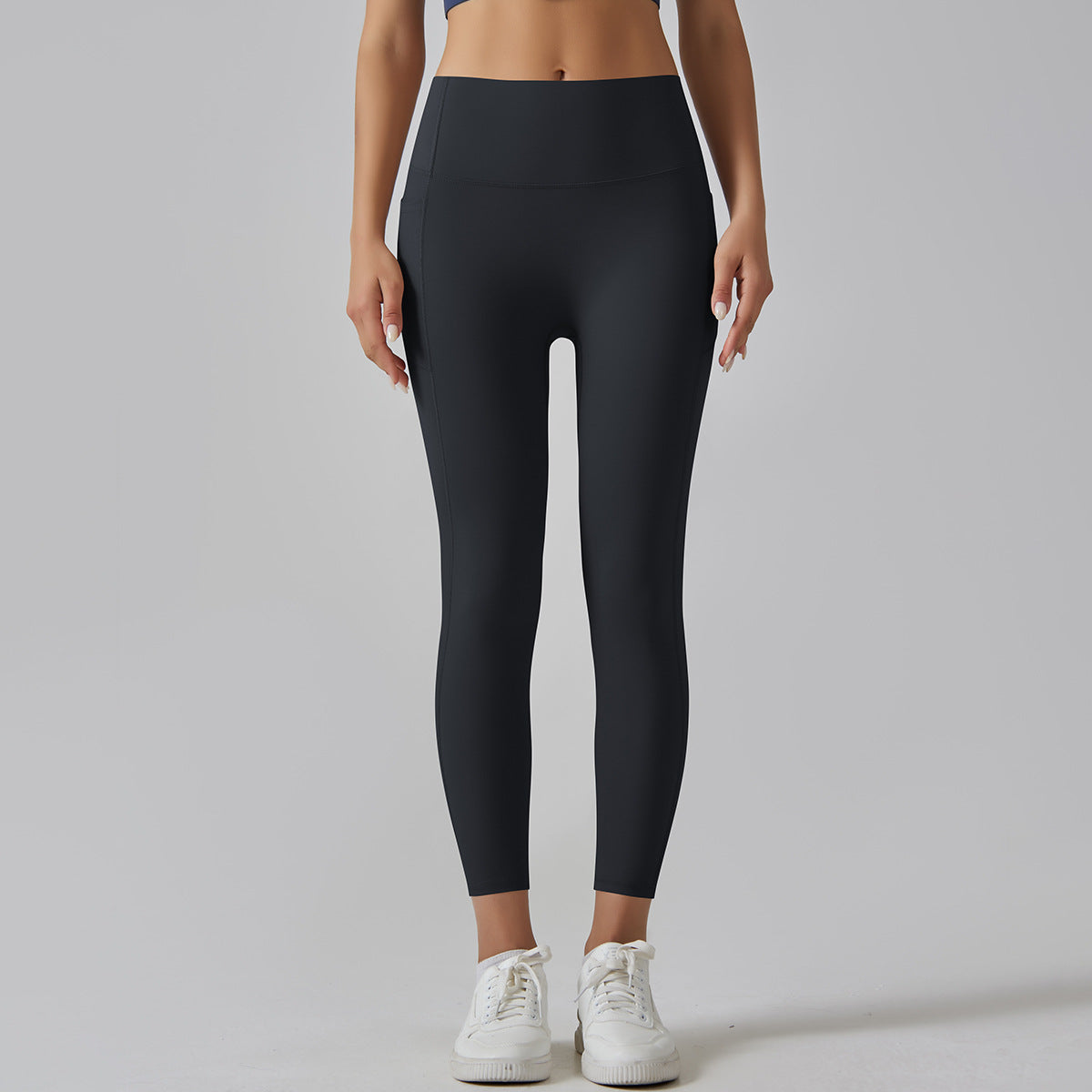 High-Waisted Fitness Leggings with Side Pocket