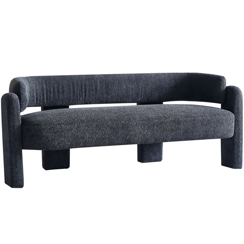 75.59" Bouclé Upholstered 3-Seater Modern Sofa