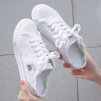 Canvas Slip-on Half Slipper Sneakers