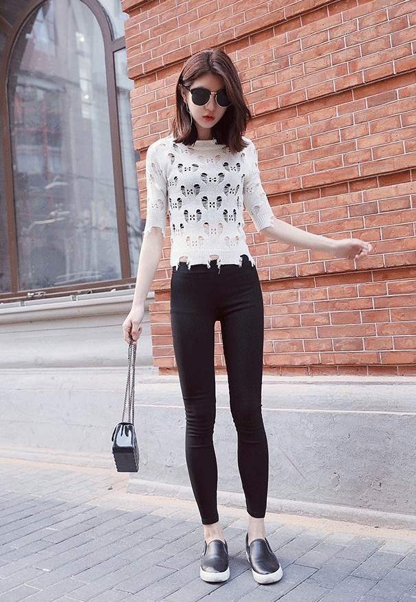 Women's High Stretch Denim Leggings