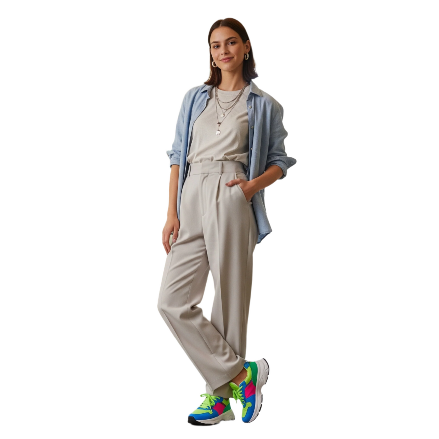 Lightweight Breathable Chunky Platform Sneakers