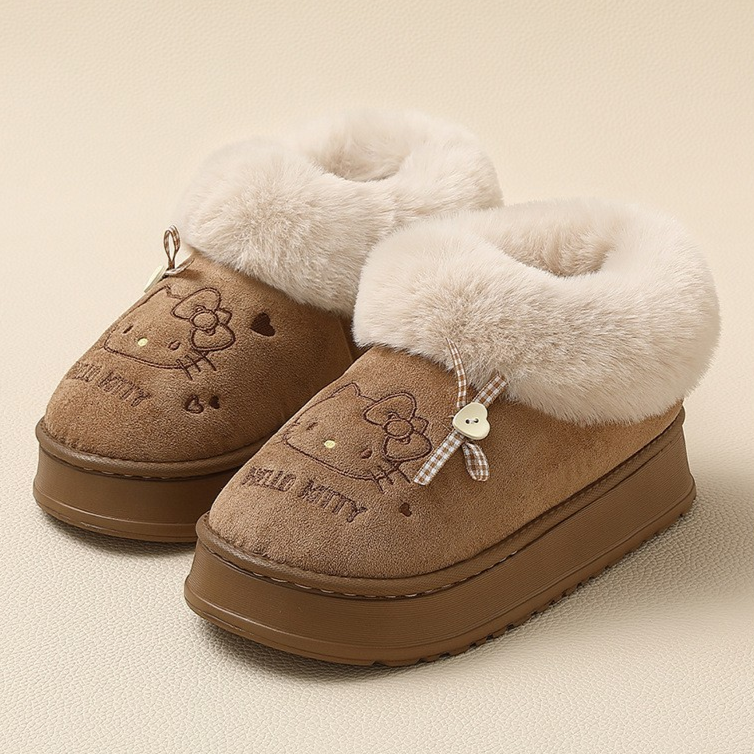 Hello Kitty Plush-Lined  Ankle Boots