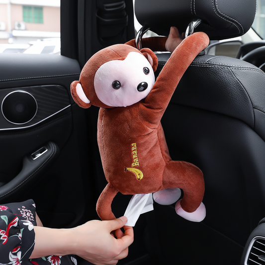 Plush Hanging Monkey Tissue Holder