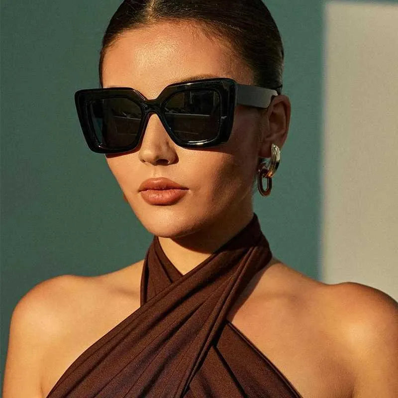Oversized Square Retro Sunglasses