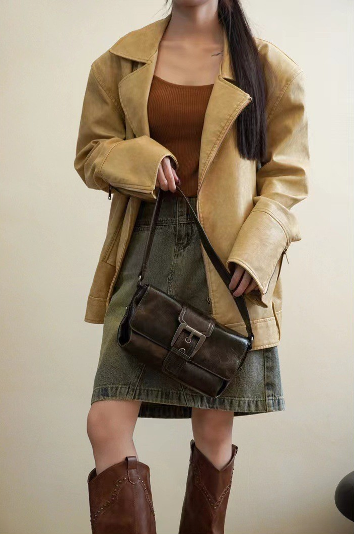 Retro Flap Shoulder Bag