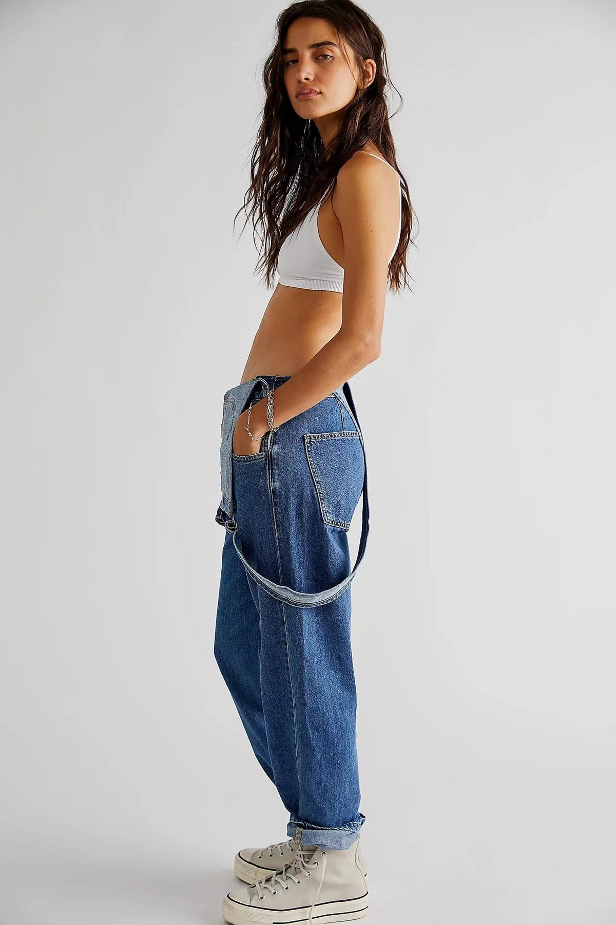 Women's Denim Bib Overalls