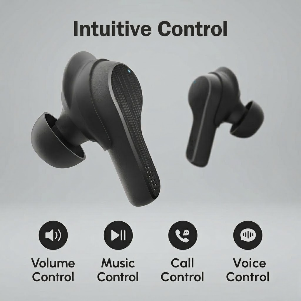 AUTREBITS CobbleBuds Bluetooth 5.2 Wireless Earbuds with 20H Playtime, No-drop Fit, IPX7 Waterproof