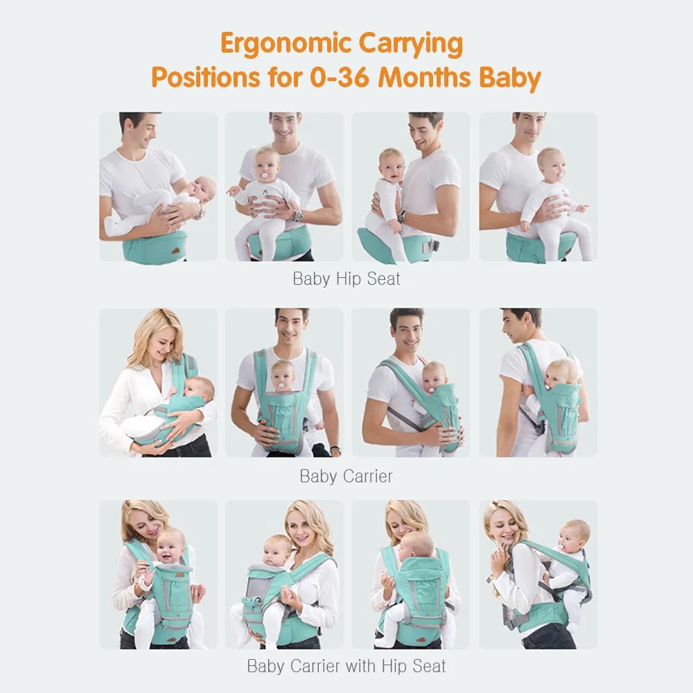 3-in-1 Ergonomic Baby Hip Seat Carrier
