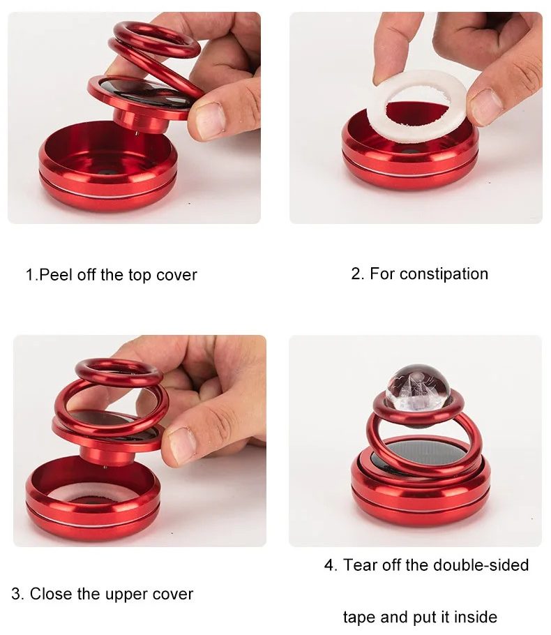 Solar-Powered Rotating Car Air Freshener