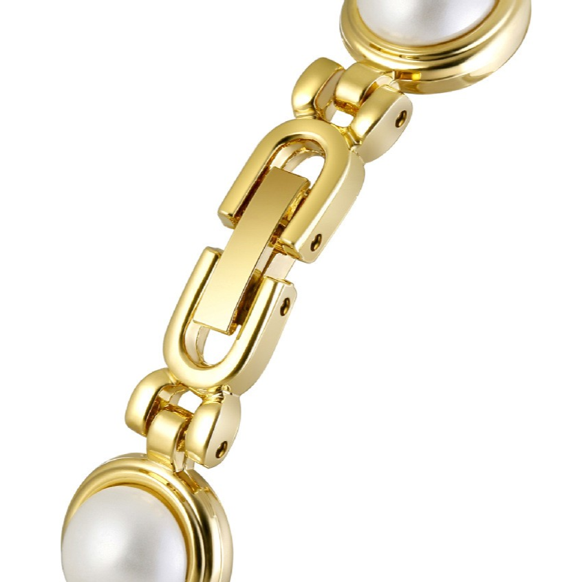 Women's Pearl Bracelet Quartz Watch