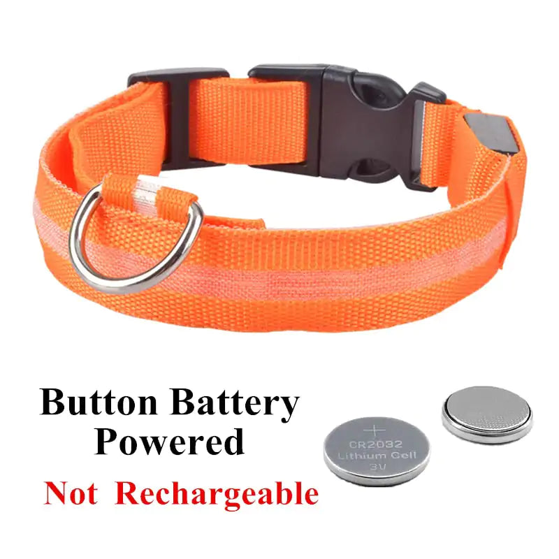 USB/Battery Adjustable LED Pet Collar