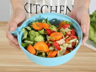 2-in-1 Salad & Fruit Cutter Bowl