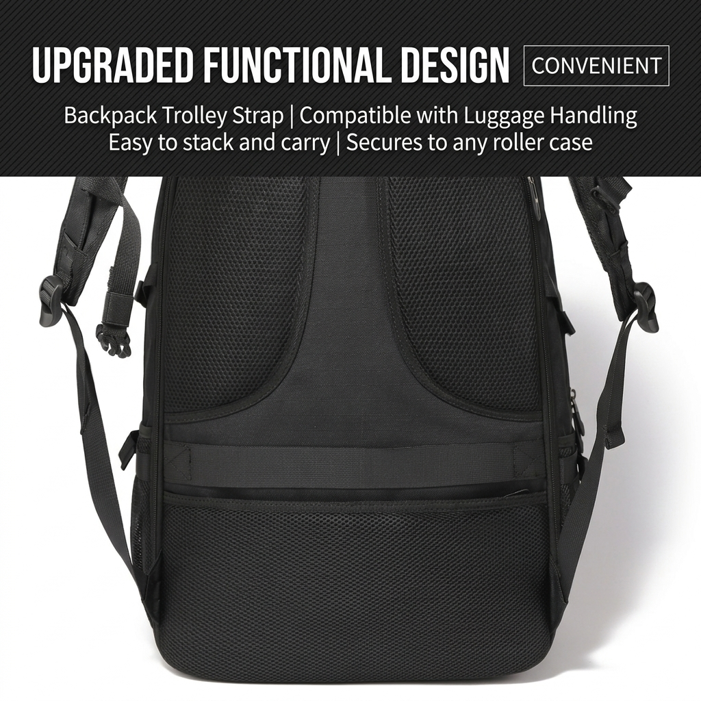 Multifunctional Laptop Travel Backpack with USB Charging Port – 80L