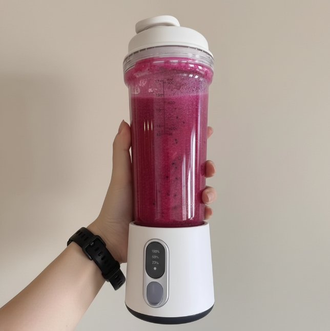 500ml Portable Electric Juicer Blender, Smoothie Mixer – USB Rechargeable