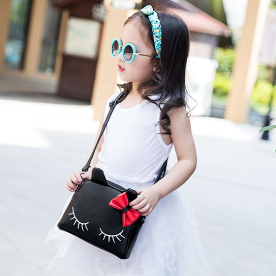 Girl's Cute Cat Ear Convertible Mini Bag