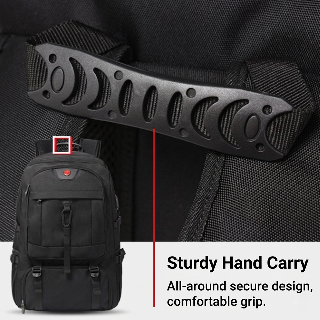Multifunctional Laptop Travel Backpack with USB Charging Port – 80L
