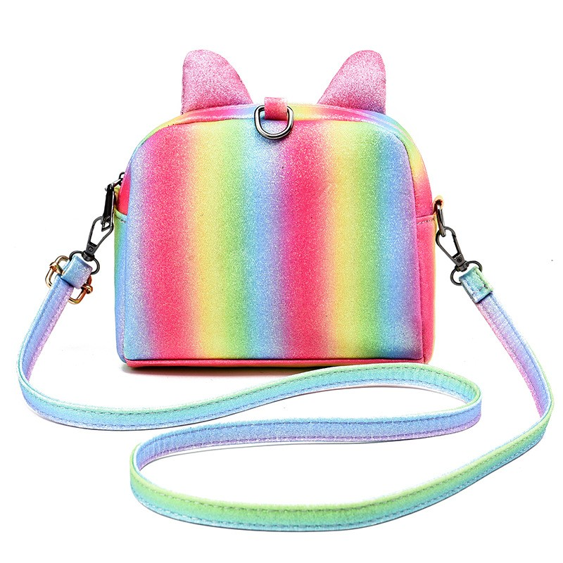 Girl's Cute Cat Ear Convertible Mini Bag