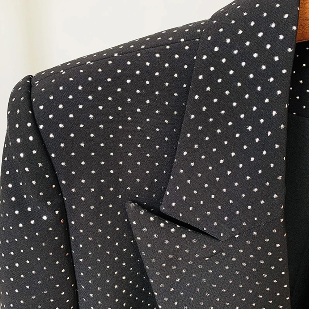 3-Piece Crystal-Embellished Pantsuit