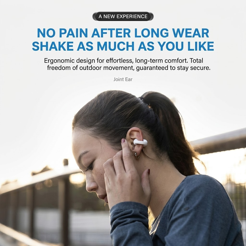 T75 Open-Ear Clip Wireless Bluetooth Earbuds