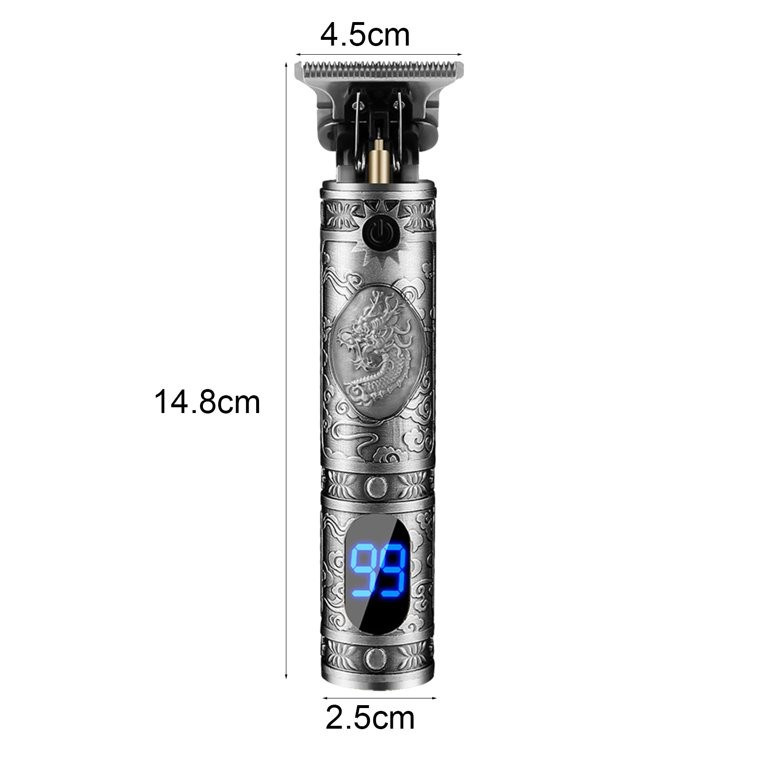 JM-700AL Professional Cordless T-Blade Hair Clippers with LCD Display