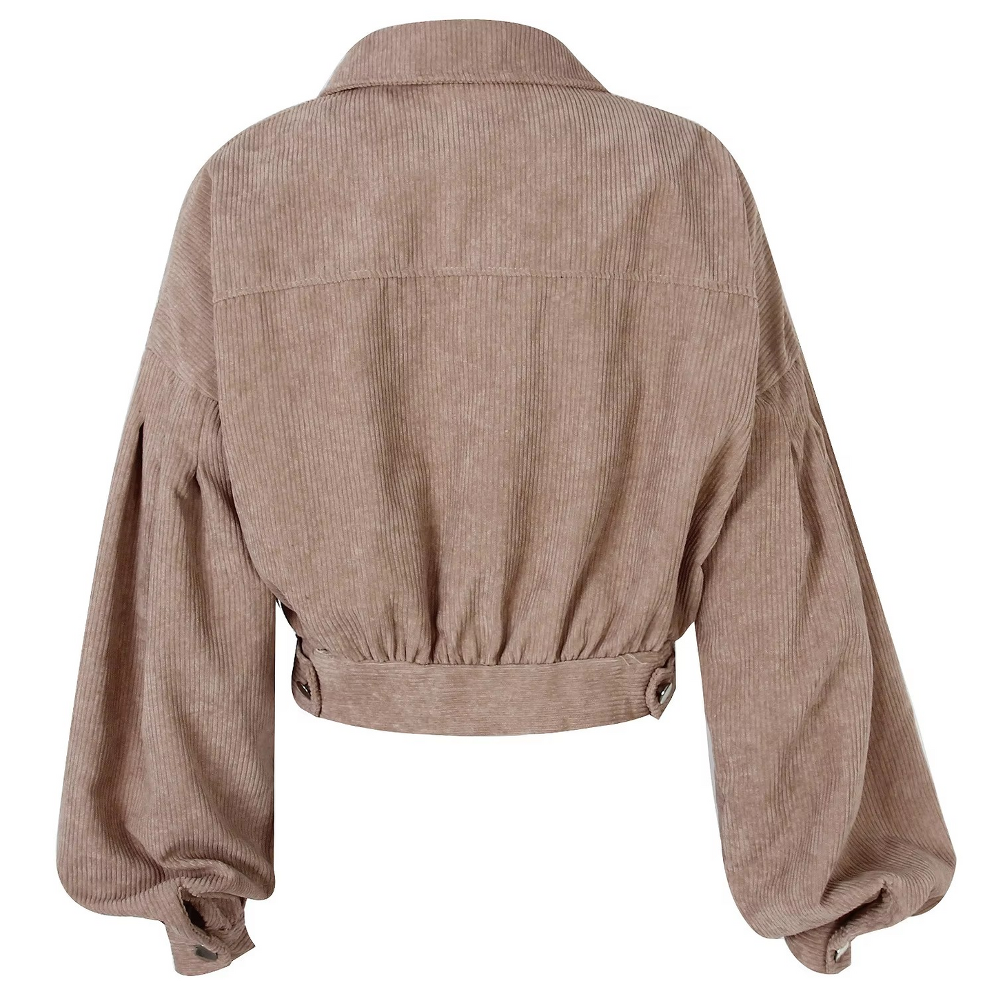 Lantern Sleeve Corduroy Jacket