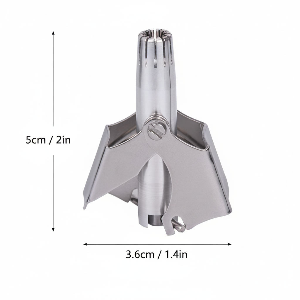 Stainless Steel Manual Nose & Ear Hair Trimmer