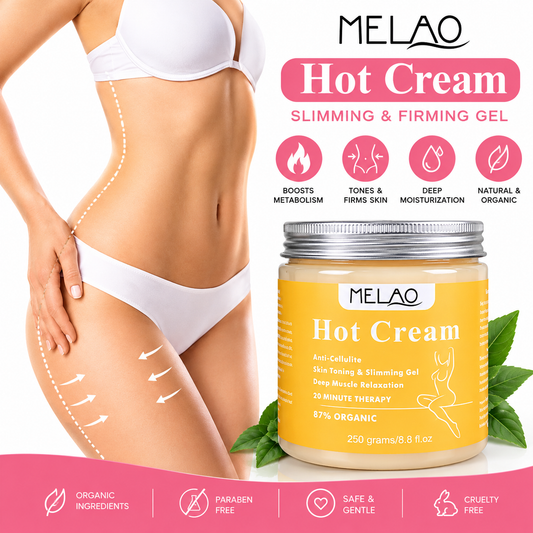 MELAO Hot Cream, Anti-Cellulite, Skin Toning & Slimming Massage Gel