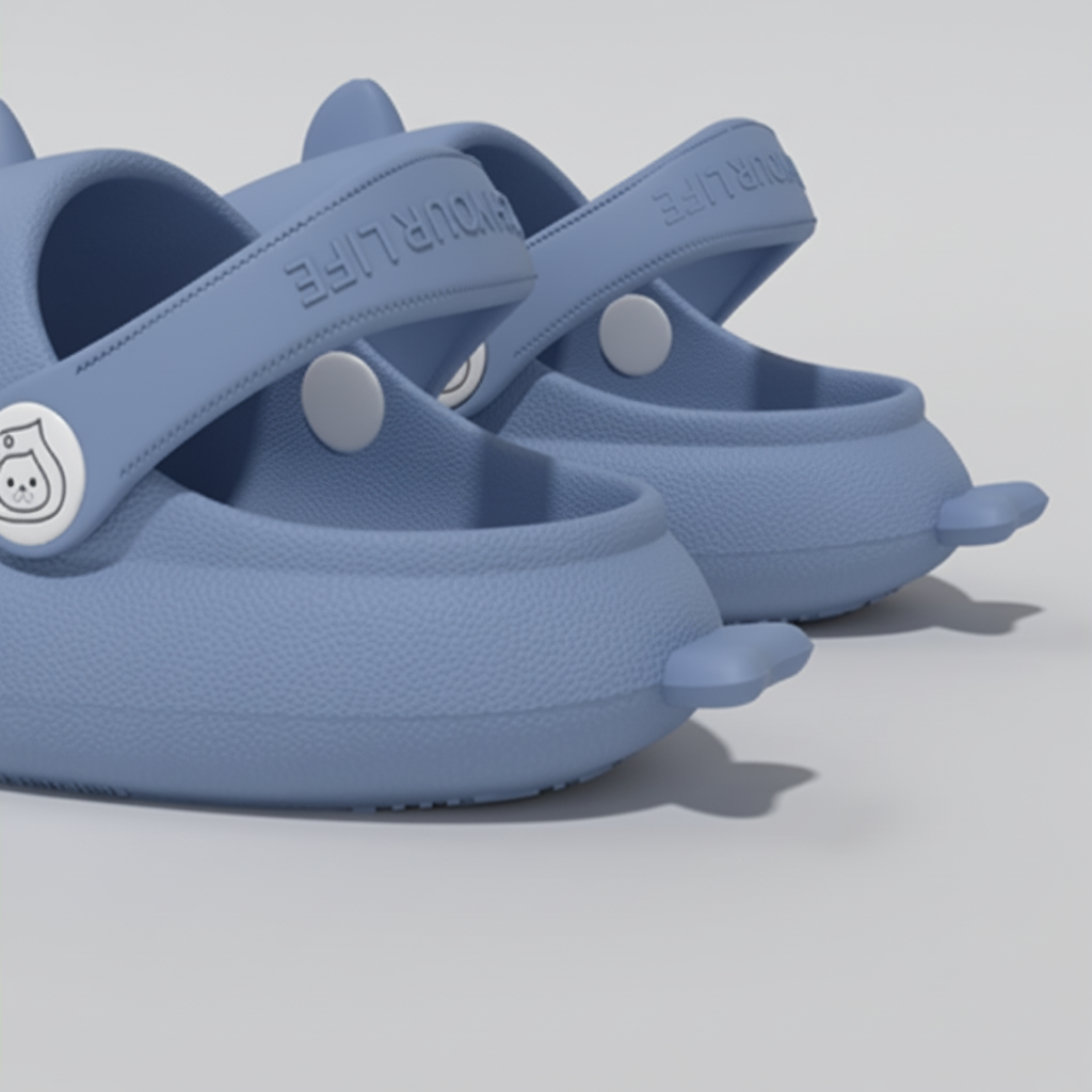 Waterproof Non-Slip Shark Slides for Kids