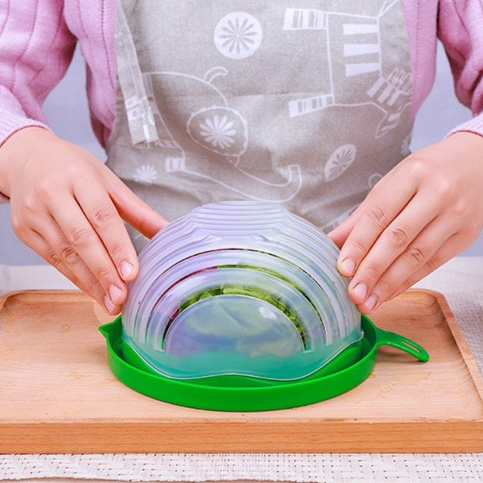 Salad & Fruit Cutter Bowl