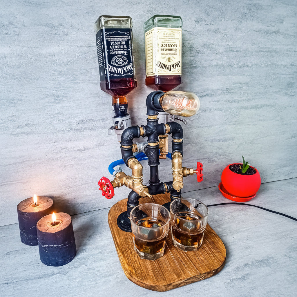 Handcrafted Steampunk Liquor Dispenser