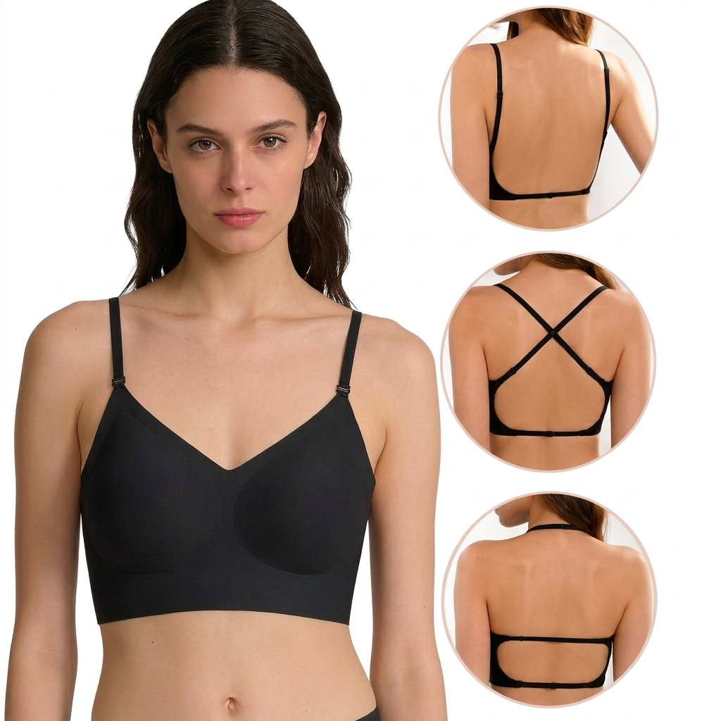 Seamless Low-Back Bralette