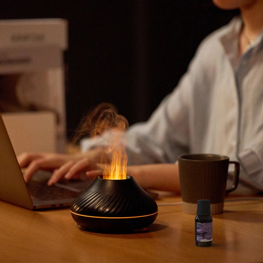 Volcanic Flame Aroma Diffuser, Air Humidifier