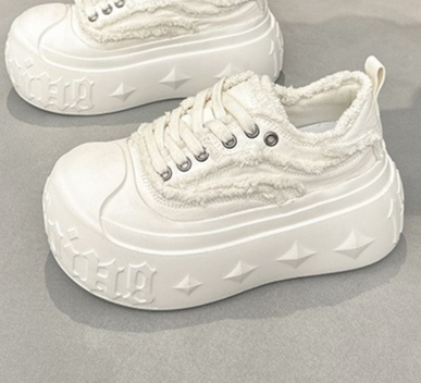 Gothic Canvas Platform Sneakers