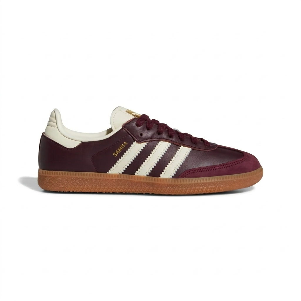 ADIDAS Women's Samba OG Sneakers – Maroon/White
