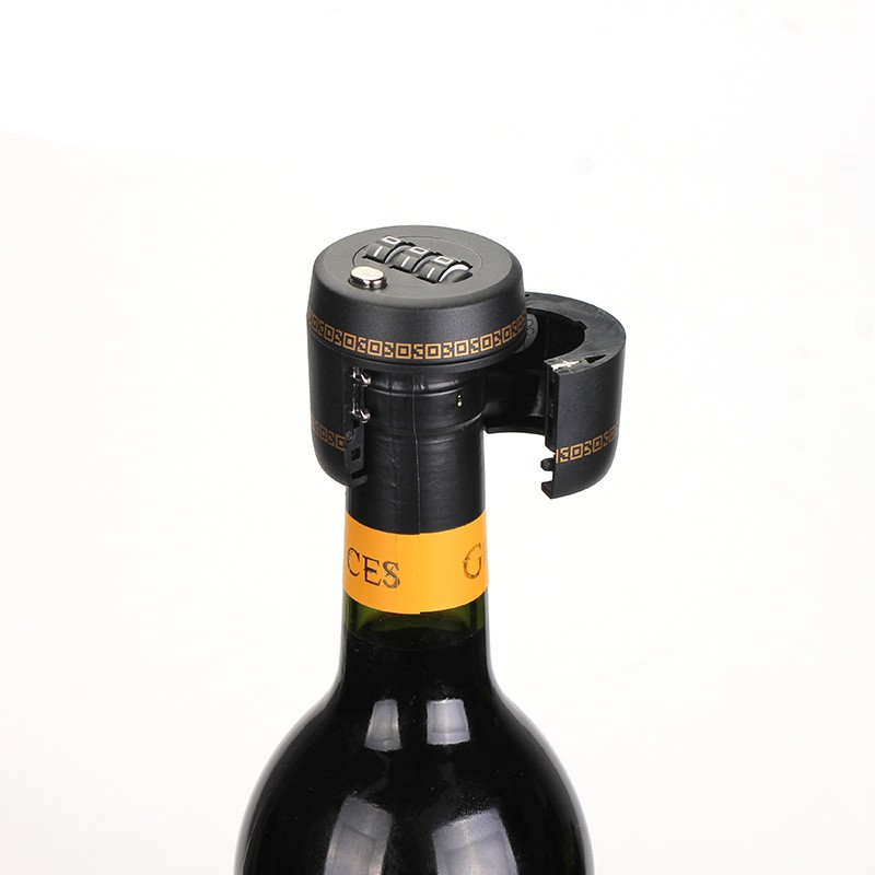 2-in-1 Wine Bottle Combination Lock and Stopper