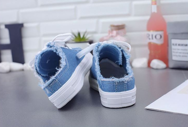 Canvas Slip-on Half Slipper Sneakers