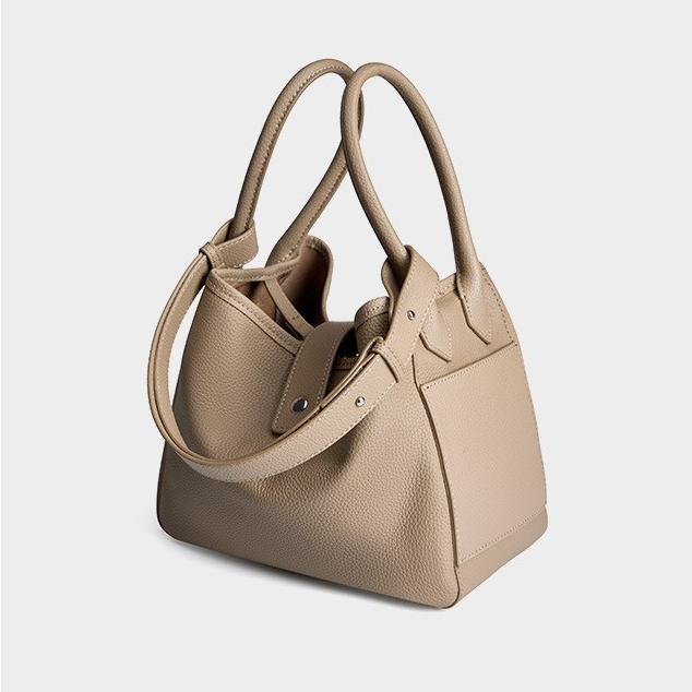 Genuine Cowhide Leather Convertible Shoulder Bag