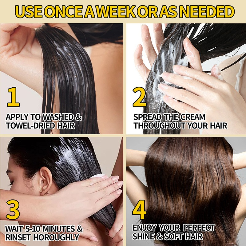 Maca Power Essence Repair Collagen Hair Mask, 500ml/16.9oz