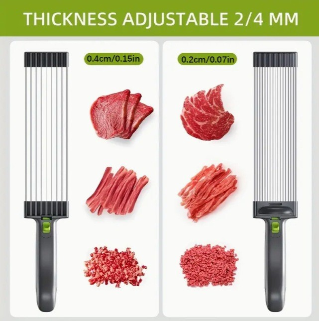 Stainless Steel Fresh Meat Slicer for Meat, Cheese, Vegetable